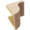 Ekena Millwork 6"W x 6"D x 6"H Wide Del Monte Rough Cedar Woodgrain TimberThane Corbel, Primed Tan CORUR06X06X06DELRCPR - alternate 4